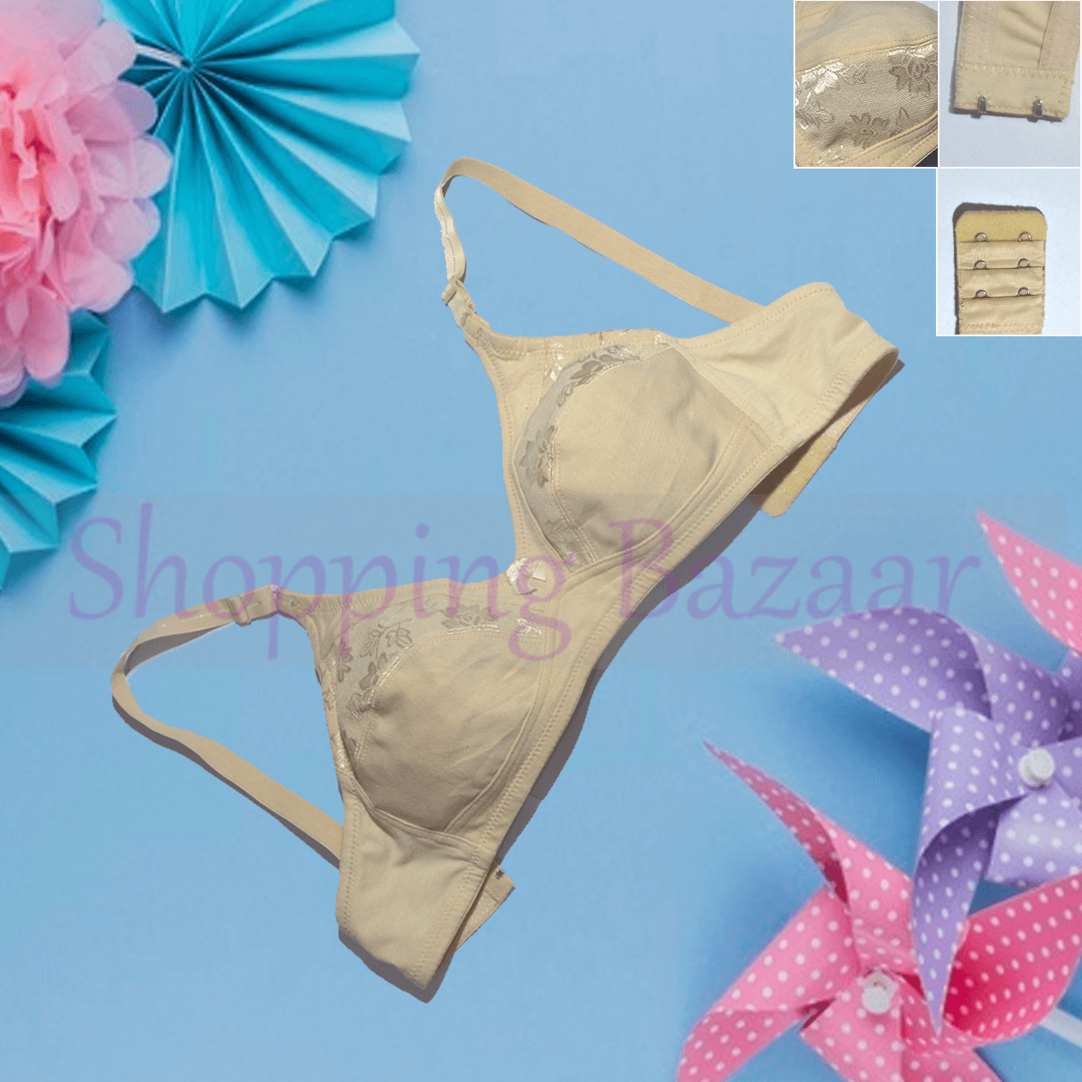 Cotton Half Net Bra