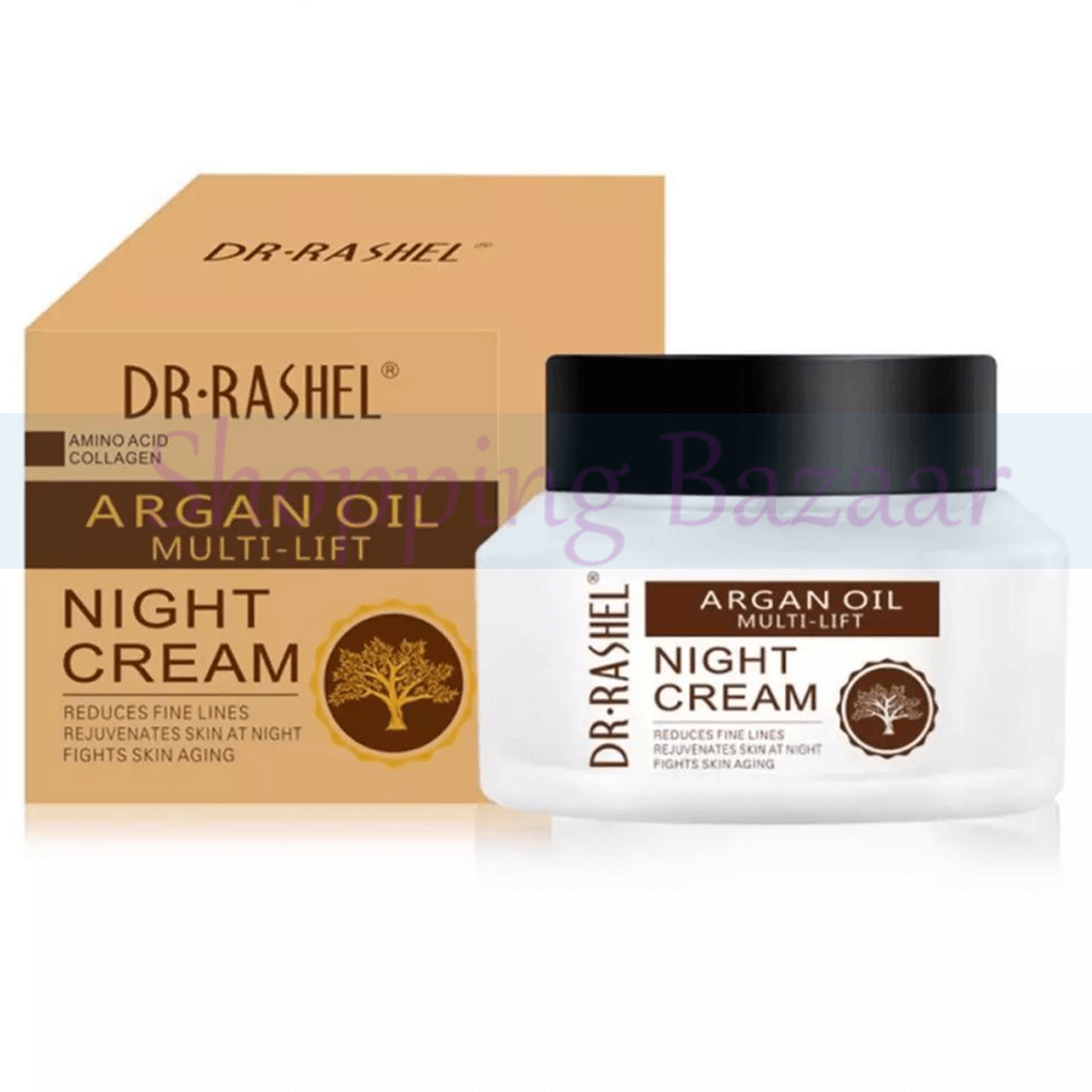 Argan Oil Night Cream Amino Acid Collagen Face Whitening Creams Reduce Fine Lines by Dr Rashel