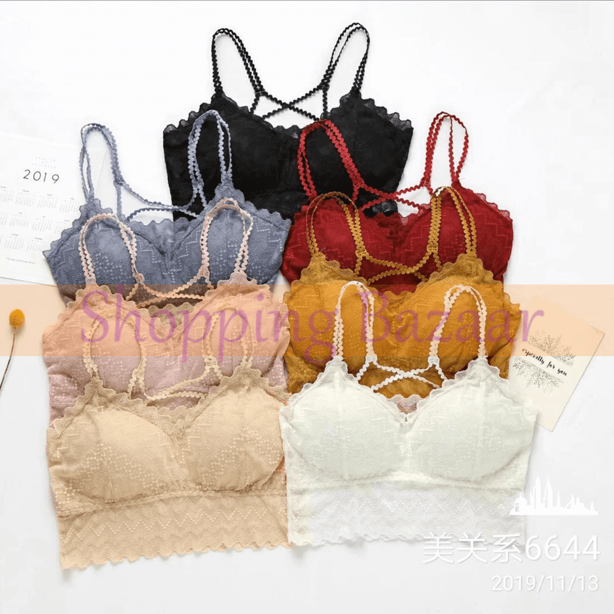Sexy Wireless Lace Seamless Bralette Padded Bra