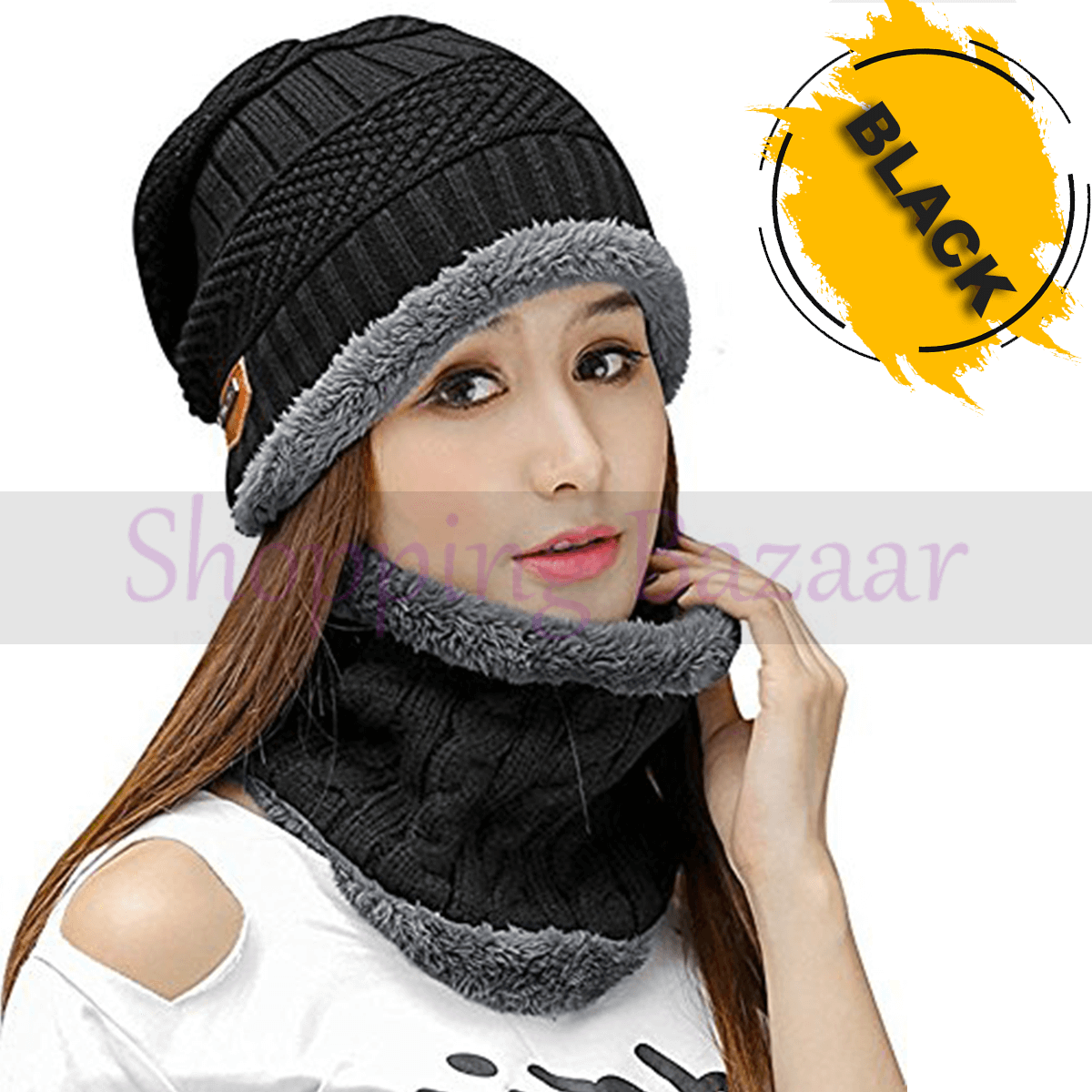 Beanie Hat And Scarf Set Women