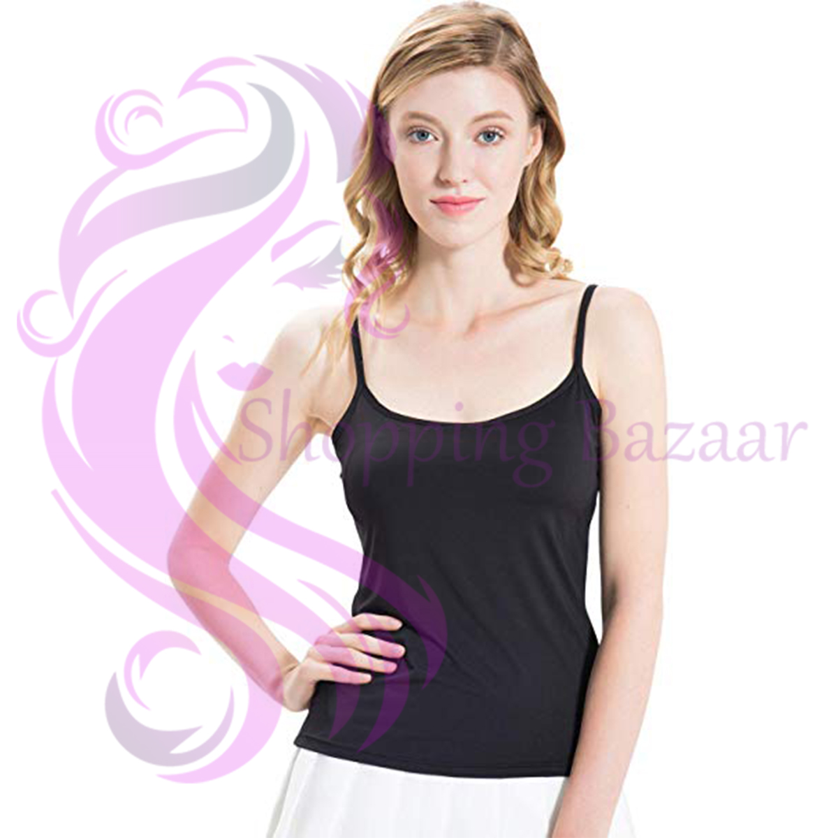 Teens Double Layered Camisole With Bust Panel