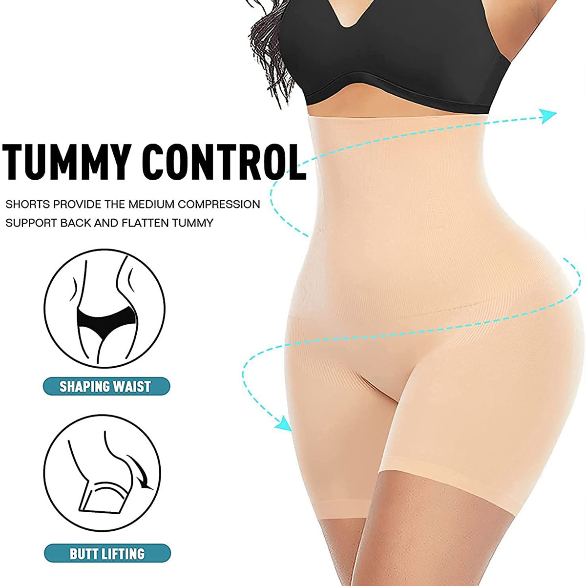 Tummy Tucker Shapewear for Women, High Waist & Hips Shaper for Girls - Image 3