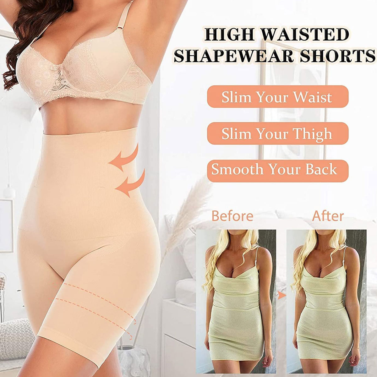 Tummy Tucker Shapewear for Women, High Waist & Hips Shaper for Girls - Image 4