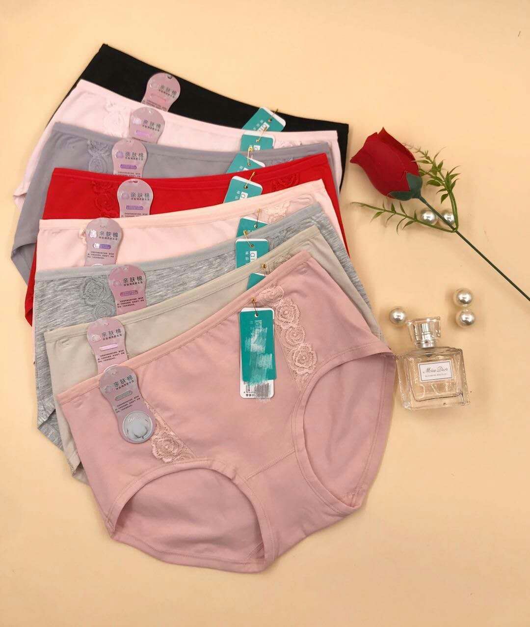 Cotton Brief Panty Set