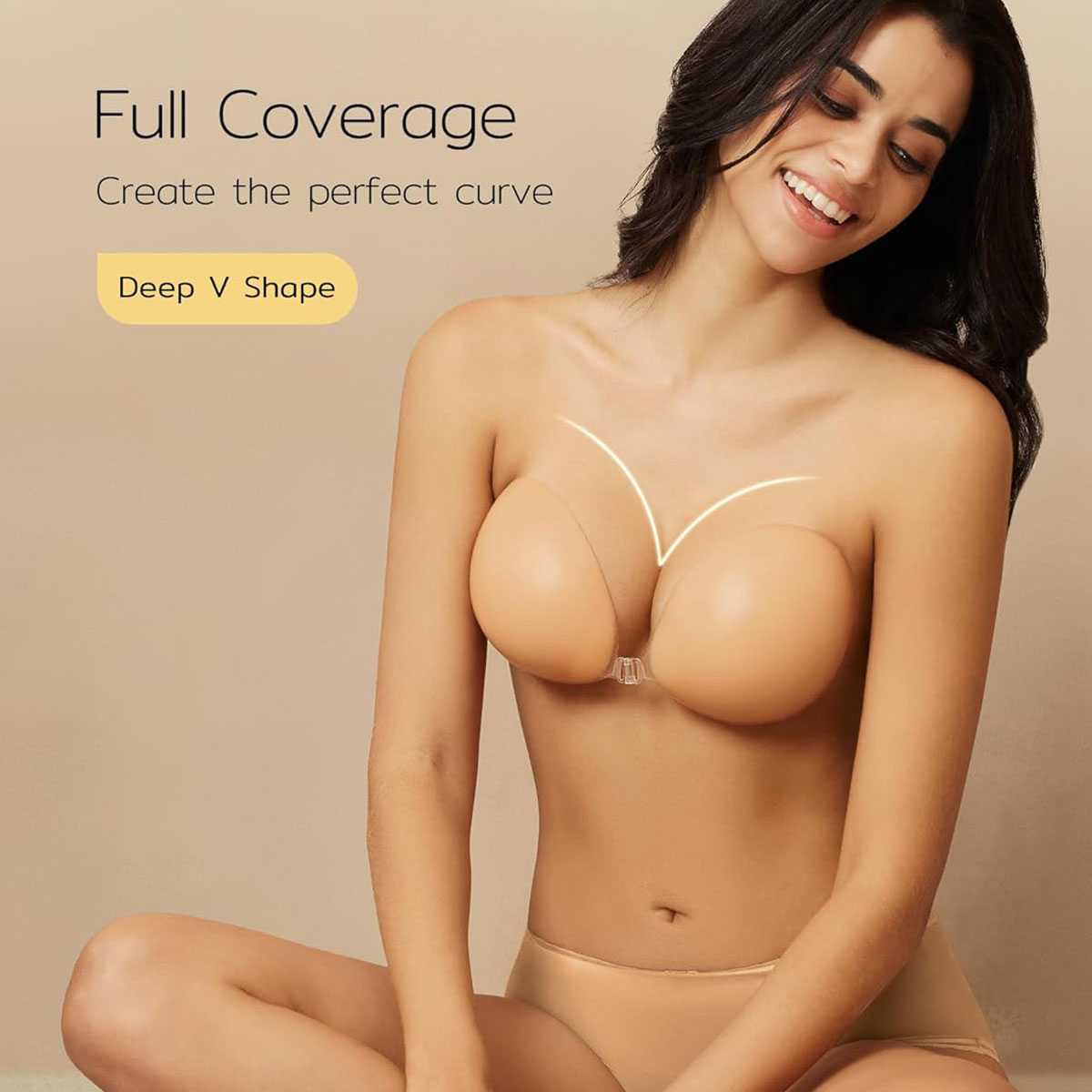 Silicone Self Adhesive Bra – Invisible Stick On Strapless Bra For Women