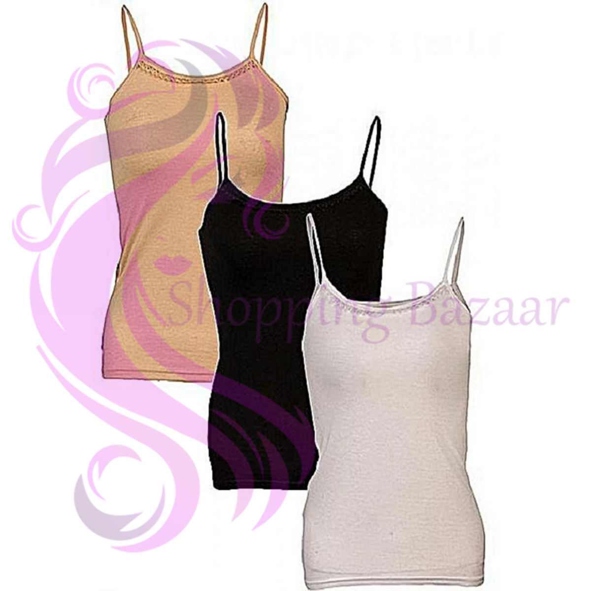 Teens Double Layered Camisole With Bust Panel - Image 2