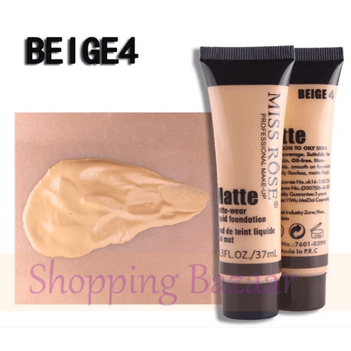 Miss Rose Matte Liquid Foundation Beige 4