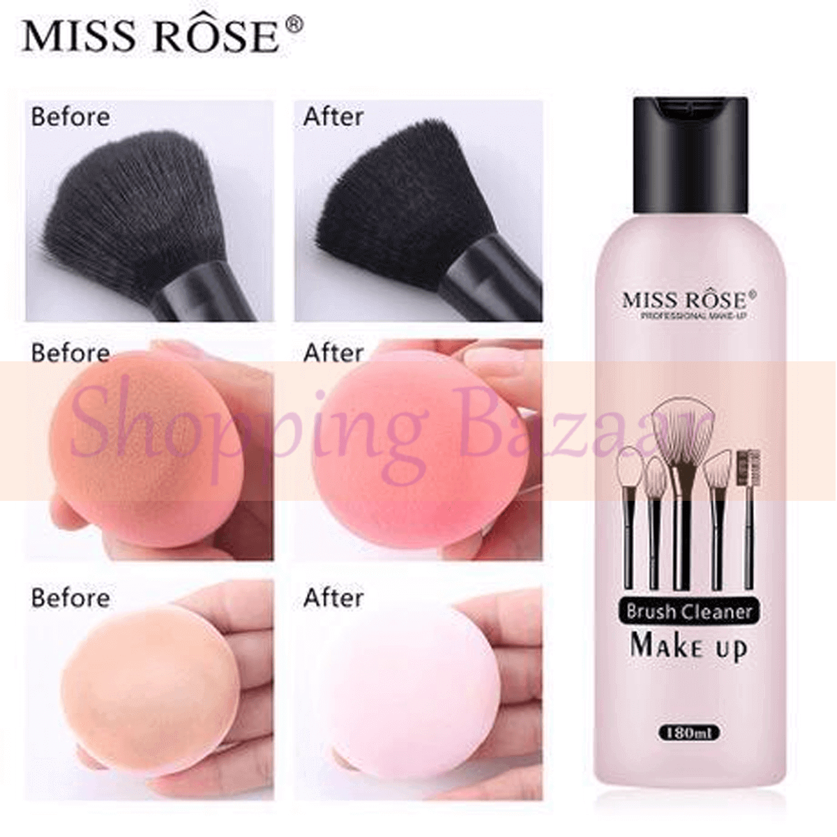 Makeup Brush Cleaner Liquid Miss Rose