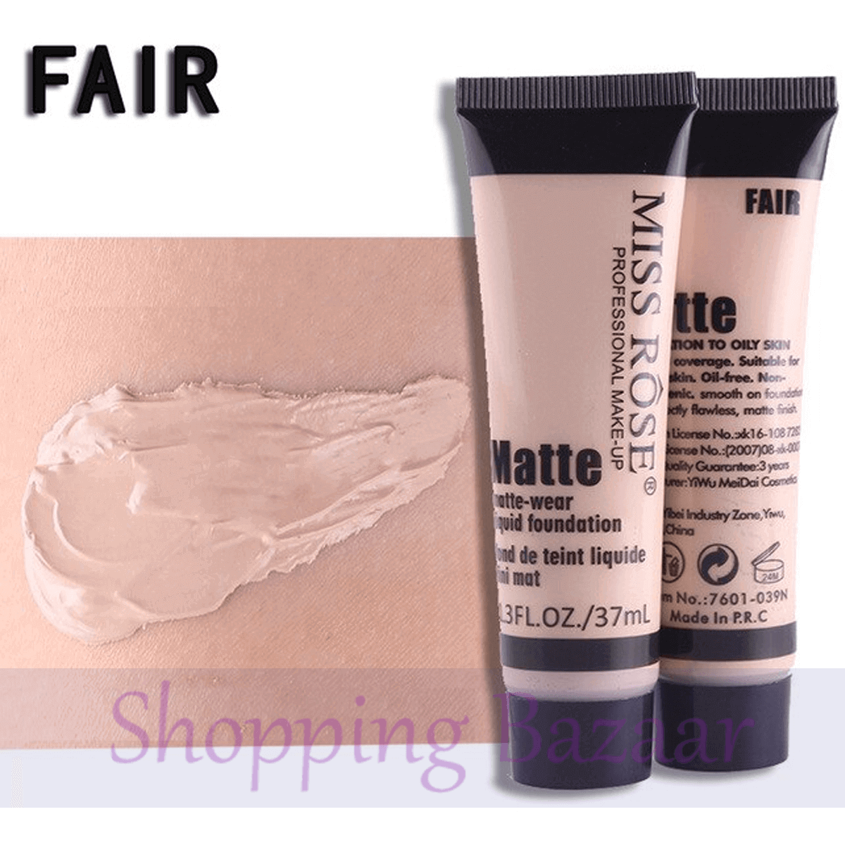 MISS ROSE Fair Full Coverage Matte Foundation
