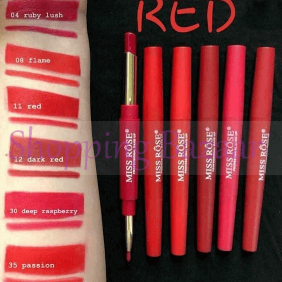 Miss Rose 2 In 1 Lipstick + Lipliner